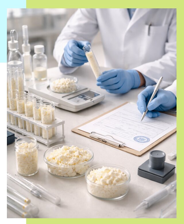 Сертификация творога в Сарапуле от 12389 р. под ключ | Алешин-Срл