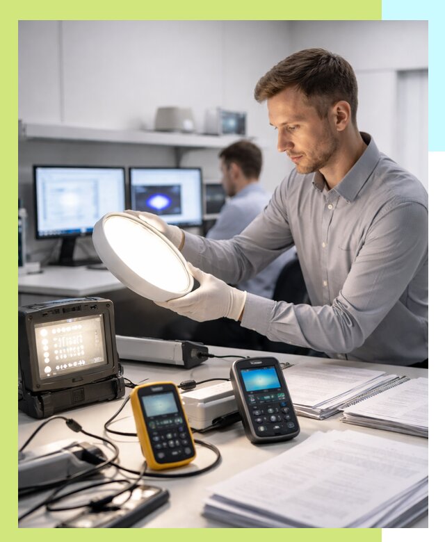 Сертификация светильников в Сарапуле: испытания и оформление