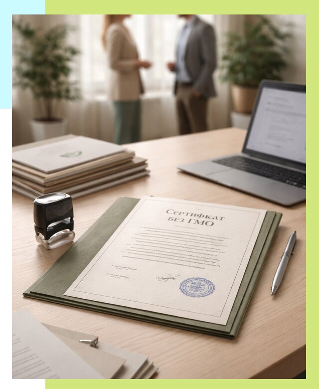 Сертификат без ГМО в Сарапуле от 7743 р. оформить срочно Алешин-Срл