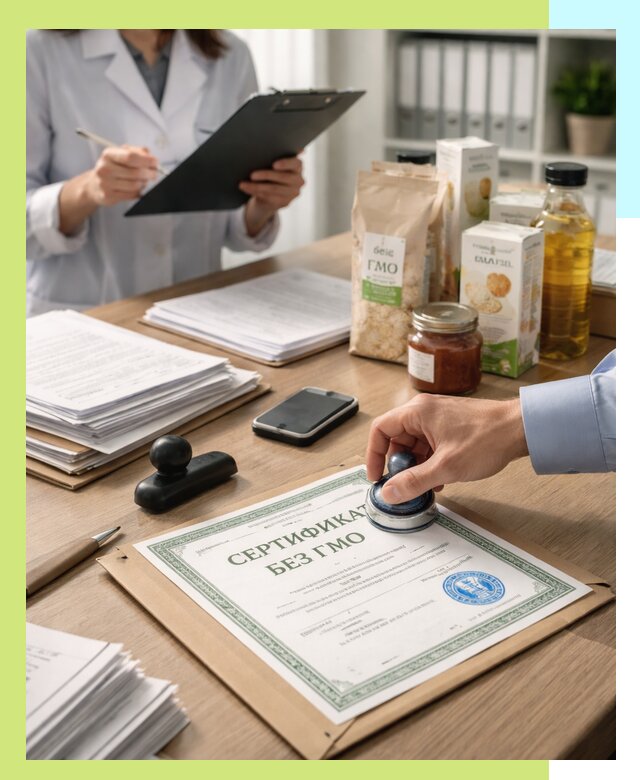 Получение сертификата Без ГМО для продукции в Сарапуле