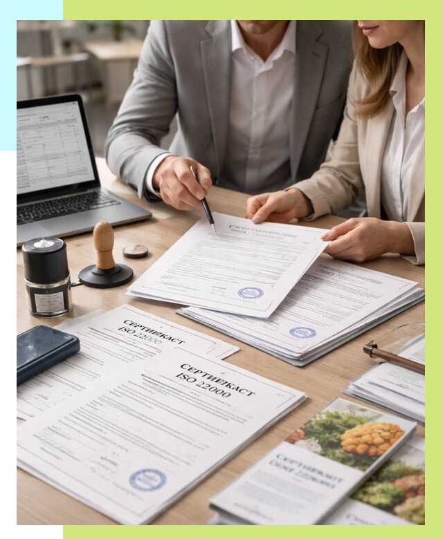 Сертификат ISO 22000 в Сарапуле от 41296 р. под ключ | Алешин-Срл